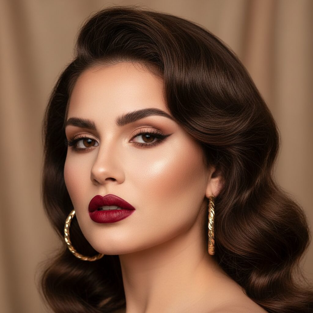 Mob Wife Makeup Look